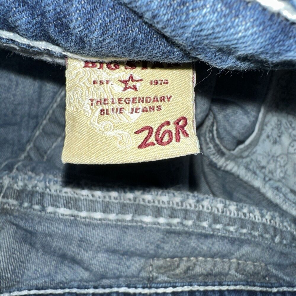 Big Star Women's Casey K Low Rise Bootcut Blue Jeans 26R - Picture 4 of 7